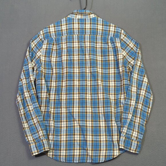 Denim & Supply Ralph Lauren Shirt Mens M Blue Plaid Flannel Long Sleeve Button - Picture 8 of 9